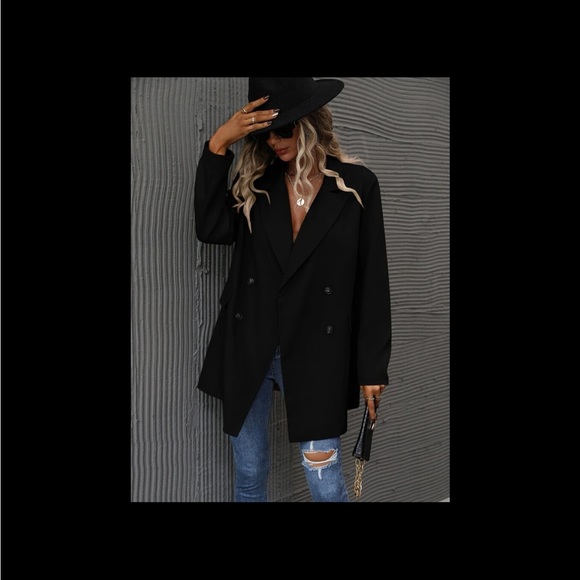 BRAND NEW Lapel Neck Double Breasted Blazer - Picture 1 of 9